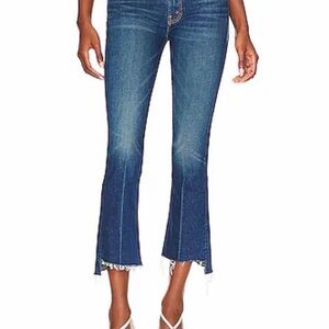 NWT Mother Denim Insider Crop Step Fray in Bad Reputation Size 33